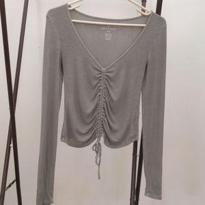 Green AEO ribbed top